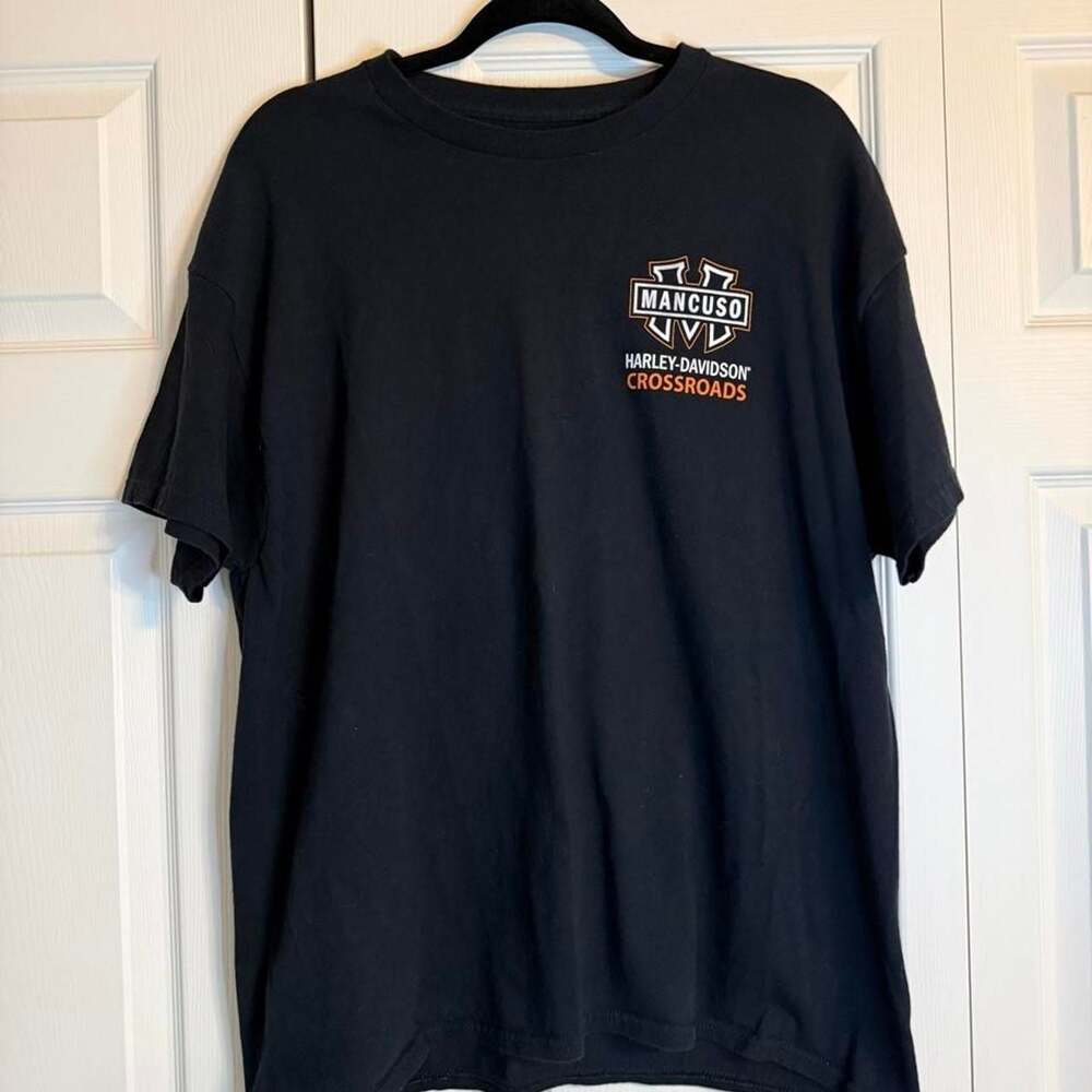Harley-Davidson Mancuso Crossroads Houston TX Dealership T-Shirt Black